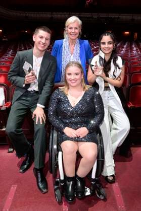 Lorenz Hochhuth, Florentine Schlecht, Marika Ullrich and Bayan Layla at the Aftershow Party after the 24 First Steps Awards at the Theater des Westens Berlin, 08 10 2023 Foto:xF.xKernx xFuturexImagex fist_steps_3254