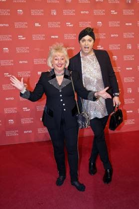 Stefanie Simon, Julian F M Stöckel at the award ceremony of the German Musical theater PReises 2023 at the Theater des Westens, Berlin