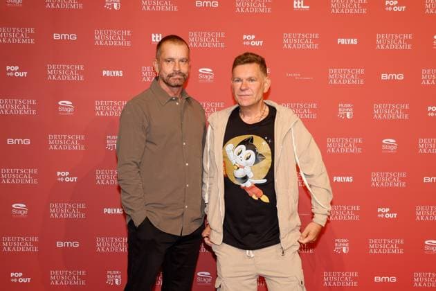 Ulf Leo Sommer, Peter Plate at the presentation of the German Musical theater PReises 2023 at the Theater des Westens, Berlin
