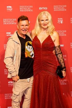 Peter Plate, Lieselotte Recznicek at the presentation of the German Musical theater PReises 2023 at the Theater des Westens, Berlin
