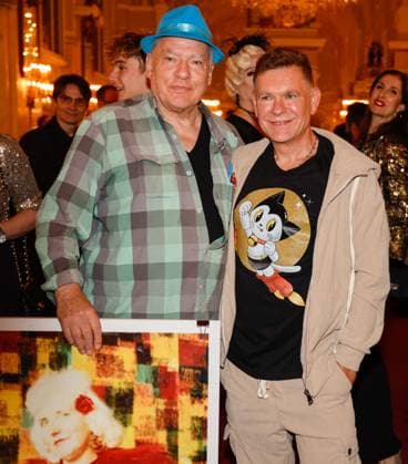 Rosa von Praunheim Peter Plate at the award ceremony of the German Musical theater PReises 2023 at the Theater des Westens, Berlin