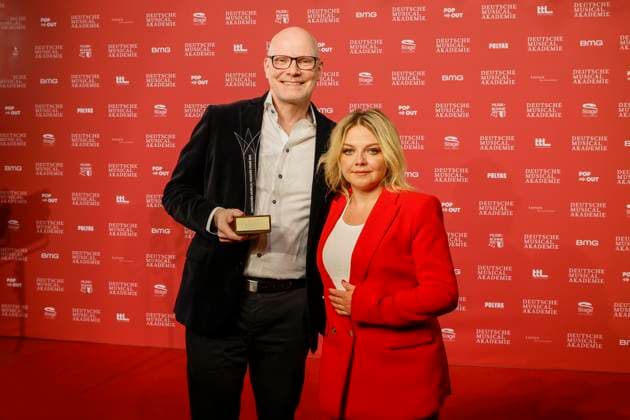 Gisle Kverndokk Winner Best Composition , Annett Louisan at the award ceremony of the German Musical theater PReises 2023 at the Theater des Westens, Berlin