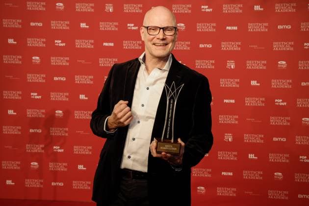 Gisle Kverndokk Winner Best Composition at the German Musical theater PReises 2023 at Theater des Westens, Berlin