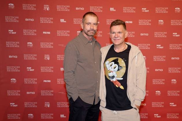 Ulf Leo Sommer, Peter Plate at the presentation of the German Musical theater PReises 2023 at the Theater des Westens, Berlin