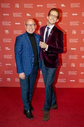 Dennis Schönwetter and Marc Rudolf at the award ceremony of the German Musical Theater Award 2023 at the Theater des Westens Berlin, 09 10 2023 Foto:xB.xDummerx xFuturexImagex musicalpreis_3009