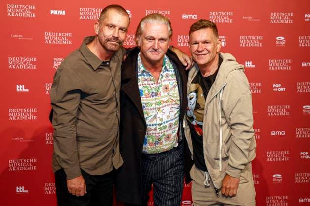 Ulf Leo Sommer, Detlev Buck and Peter Plate at the presentation of the German Musical Theater Award 2023 at the Theater des Westens Berlin, 09 10 2023 Foto:xB.xDummerx xFuturexImagex musicalpreis_3019