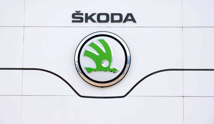 10 10 2023, Germany, NRW, car manufacturers, car brands, cars, safety, recall for 50000 SKODA vehicles because the passenger airbag can rupture if deployed, Takata airbags, recall, Federal Motor Transport Authority, production defect, safety risk, airbag, company logo Skoda, logo NRW Germany Copyright: xD.xKerlekin SnowfieldxPhotographyx SF101023SkodaD3