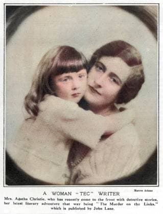 RECORD DATE NOT STATED Dame Agatha Mary Clarissa nee Miller, known as Crime writer Agatha Christie (1890-1976), with her daughter Rosalind Date: 1924 Dame Agatha Mary Clarissa nee Miller, known as Crime writer Agatha Christie (1890-1976), with her daughter Rosalind Date: 1924  Copyright: Gemini 13732607