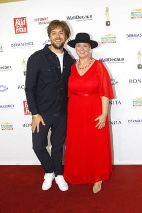 Max Mutzke and Andrea Krull at the Golden Picture of the Woman award ceremony on 11 10 2023 in Hamburg Golden Picture of the Woman award ceremony 2023 in Hamburg
