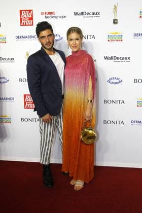 Wolke Hegenbarth and Oliver Vaid at the award ceremony Goldene Bild der Frau on 11 10 2023 in Hamburg Goldene Bild der Frau award ceremony 2023 in Hamburg
