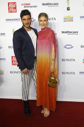 Wolke Hegenbarth and Oliver Vaid at the award ceremony Goldene Bild der Frau on 11 10 2023 in Hamburg Goldene Bild der Frau award ceremony 2023 in Hamburg