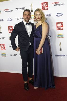 Marc Barthel and Anna Hofbauer at the award ceremony Goldene Bild der Frau on 11 10 2023 in Hamburg Goldene Bild der Frau award ceremony 2023 in Hamburg