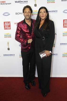Falk Willy Wild and Katy Karrenbauer at the award ceremony Goldene Bild der Frau on 11 10 2023 in Hamburg Goldene Bild der Frau award ceremony 2023 in Hamburg
