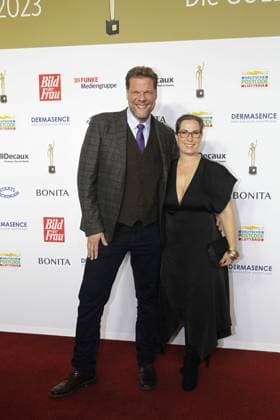 Tetje Mierendorf and his wife Cornelia Mierendorf at the award ceremony Goldene Bild der Frau on 11 10 2023 in Hamburg Goldene Bild der Frau award ceremony 2023 in Hamburg