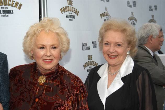 at Opening Night of The Producers , Pantages Theatre, Hollywood Calif, 05-29-03 Doris Roberts and Betty White at Opening Night of The Producers , Pantages Theatre, Hollywood Calif, 05-29-03 Hollywood CA United States EDITORIAL USE ONLY Copyright: xx s_bukleyx icphotos136477