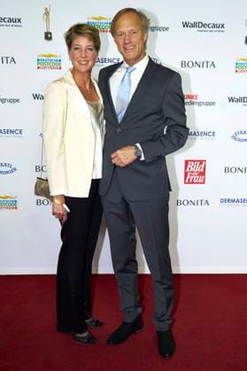 Christina Block and Gerhard Delling at the 16 award ceremony of the Golden Picture of the Woman 2023 at the Stage Theater Neue Flora Hamburg, 11 10 2023 Foto:xU.xStammx xFuturexImagex bild_3158