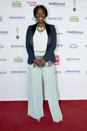 Dayan Kodua at the 16 Golden Bild der Frau 2023 award ceremony at Stage Theater Neue Flora Hamburg, 11 10 2023. Foto:xU.xStammx xFuturexImagex bild_3210
