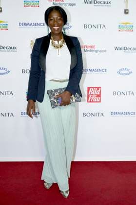 Dayan Kodua at the 16 Golden Bild der Frau 2023 award ceremony at Stage Theater Neue Flora Hamburg, 11 10 2023. Foto:xU.xStammx xFuturexImagex bild_3211
