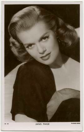RECORD DATE NOT STATED Janis Paige Janis Paige (Donna Mae Jaden) American actress with operatic training Date: 1922 -  Copyright: Gemini Picture No. 10096315