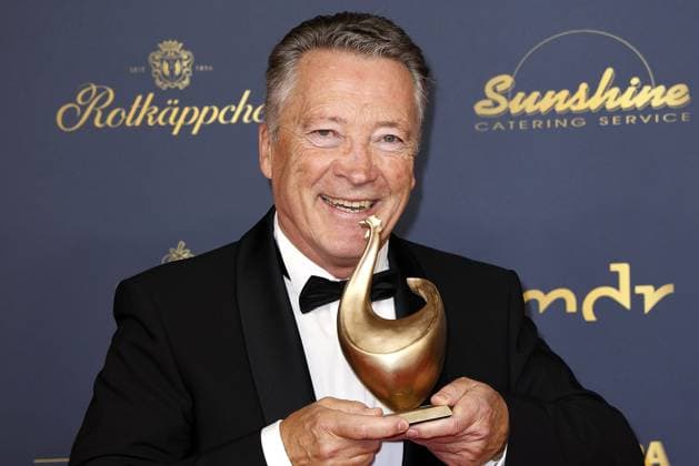 Prize winner Harold Kreis at the award ceremony The Golden Hen on 13 10 2023 in Leipzig The Golden Hen 2023 award ceremony in Leipzig