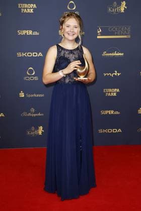Prize winner Selina Grotian at the award ceremony The Golden Hen on 13 10 2023 in Leipzig The Golden Hen 2023 award ceremony in Leipzig