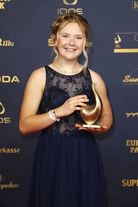 Prize winner Selina Grotian at the award ceremony The Golden Hen on 13 10 2023 in Leipzig The Golden Hen 2023 award ceremony in Leipzig
