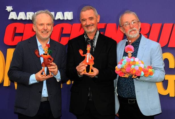 Bilder des Jahres 2023, Entertainment 10 Oktober Entertainment Themen der Woche KW41 Entertaintment Bilder des Tages Chicken Run: Dawn of the Nugget. 67th BFI London Film Festival. London, UK. Nick Park, Sam Fell and Peter Lord at Chicken Run: Dawn of the Nugget premiere.. 67th BFI London Film Festival. Royal Festival Hall. 14th October 2023. LMK11-141023-001 