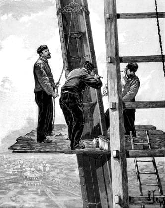 RECORD DATE NOT STATED Paris, France - Tour Eiffel, Construction. Paris, France - Tour Eiffel, Construction. Date: circa 1889  Copyright: Gemini Picture No. 10811010