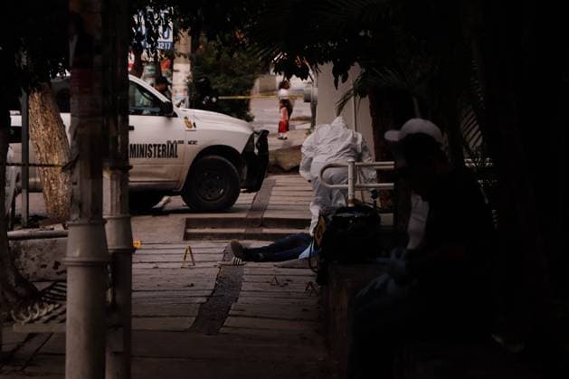 October 17, 2023, Chilpancingo, Guerrero, Mexico: The leader of the Union of Peoples and Organizations of the State of Guerrero, Bruno Placido, is murdered in the entrance of the state Health offices in Chilpancingo Chilpancingo Mexico - ZUMAj170 20231017_zip_j170_006 Copyright: xDavidxJuarezx
