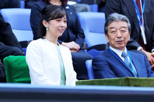 (L-R) Princess Kako, Kenichiro Yamanishi, OCTOBER 18, 2023 - Tennis : Kinoshita Group Japan Open Tennis Championships 2023 at Ariake Coliseum, Tokyo, Japan.  , 1035817902st.jpg,