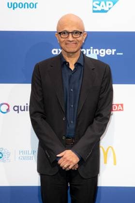 Axel Springer Award 2023 Satya Nadella at the Axel Springer Award 2023 in the Axel Springer New Building on 17 10 2023 in Berlin Copyright: xEventpressxKochanx