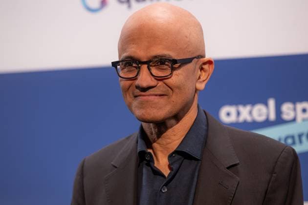 Axel Springer Award 2023 Satya Nadella at the Axel Springer Award 2023 in the Axel Springer New Building on 17 10 2023 in Berlin Copyright: xEventpressxKochanx