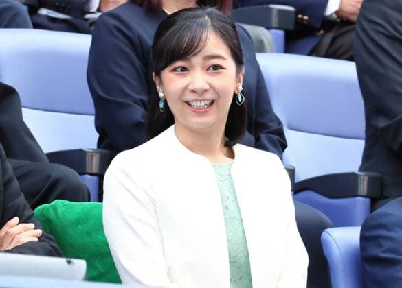 October 18, 2023, Tokyo, Japan - Japan s Princess Kako, second daughter of Crown Prince Akishino arrives at the Japan Open tennis championships at the Ariake Colosseum in Tokyo on Wednesday, October 18, 2023. Princess Kako enjoyed a first round match between China s Zhang Zhizhen and Poland s Hubert Hurkacz. (photo by Yoshio Tsunoda AFLO)  , aflo_232848038.jpg,