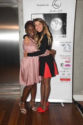 Filmfest in Rom, Maxxi Museum Women in Cinema Award Rome, Maxxi Museum Women in Cinema Award Rome, Maxxi Museum Women in Cinema Award, In the photo: Claudia Conte with Joy Rome Italy  Copyright: xIPA ABACAx BRIPA20231019_2563 IPA ABACAx BRIPA20231019_2563