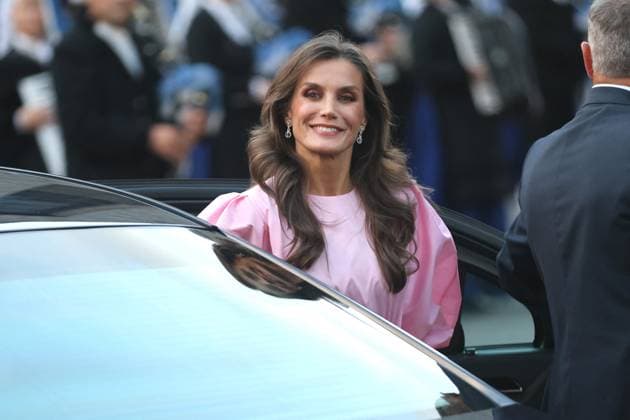 The King and Queen of Spain, the Princess of Asturias and Infanta Sofia preside over the 31st Princess of Asturias Awards Concert Queen Letizia arrives at the XXXI Princess of Asturias Awards Concert at the Auditorio Palacio de Congresos Principe Felipe on October 19, 2023 in Oviedo, Spain. Photo by Europa Press ABACAPRESS.COM Oviedo Spain  Copyright: xEuropaxPress ABACAx 872467_001 EuropaxPress ABACAx 872467_001