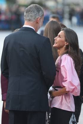 The King and Queen of Spain, the Princess of Asturias and Infanta Sofia preside over the 31st Princess of Asturias Awards Concert King Felipe VI and Queen Letizia arrive at the XXXI Princess of Asturias Awards Concert at the Auditorio Palacio de Congresos Principe Felipe on October 19, 2023 in Oviedo, Spain. Photo by Raul Terrel Europa Press ABACAPRESS.COM Oviedo Spain  Copyright: xEuropaxPress ABACAx 872467_004 EuropaxPress ABACAx 872467_004
