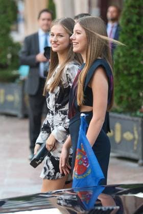 The King and Queen of Spain, the Princess of Asturias and Infanta Sofia preside over the 31st Princess of Asturias Awards Concert Princess Leonor and Infanta Sofia arrive at the XXXI Princess of Asturias Awards Concert at the Auditorio Palacio de Congresos Principe Felipe on October 19, 2023 in Oviedo, Spain. Photo by Raul Terrel Europa Press ABACAPRESS.COM Oviedo Spain  Copyright: xEuropaxPress ABACAx 872467_011 EuropaxPress ABACAx 872467_011