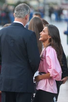 The King and Queen of Spain, the Princess of Asturias and Infanta Sofia preside over the 31st Princess of Asturias Awards Concert King Felipe VI and Queen Letizia arrive at the XXXI Princess of Asturias Awards Concert at the Auditorio Palacio de Congresos Principe Felipe on October 19, 2023 in Oviedo, Spain. Photo by Raul Terrel Europa Press ABACAPRESS.COM Oviedo Spain  Copyright: xEuropaxPress ABACAx 872467_017 EuropaxPress ABACAx 872467_017