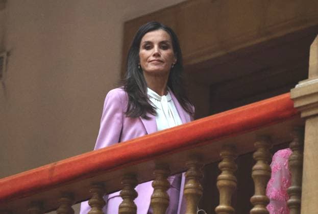 Royals Meets Princess of Asturias Awards Winners - Oviedo Queen Letizia on her arrival at the reception offered to the recipients of the Princess of Asturias Awards 2023, on October 20, 2023, in Oviedo (Spain). Photo by Raul Terrel Europa Press ABACAPRESS.COM Oviedo Spain  Copyright: xEuropaxPress ABACAx 872545_001 EuropaxPress ABACAx 872545_001