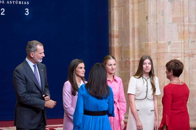 20-10-2023 Medals Princess Leonor and Queen Letizia and King Felipe and Princess Sofia during the Princess Asturias awards at the Campoamor theatre in Oviedo No Spain Â  Copyright: xPPEx