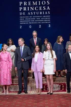 20-10-2023 Medals Princess Leonor and Queen Letizia and King Felipe and Princess Sofia during the Princess Asturias awards at the Campoamor theatre in Oviedo No Spain Â  Copyright: xPPEx