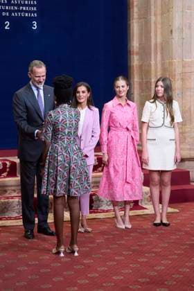 20-10-2023 Medals Princess Leonor and Queen Letizia and King Felipe and Princess Sofia during the Princess Asturias awards at the Campoamor theatre in Oviedo No Spain Â  Copyright: xPPEx
