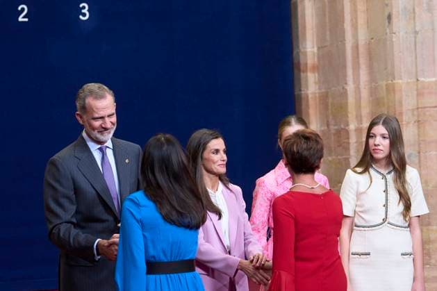 20-10-2023 Medals Princess Leonor and Queen Letizia and King Felipe and Princess Sofia during the Princess Asturias awards at the Campoamor theatre in Oviedo No Spain Â  Copyright: xPPEx