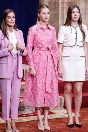Spanien, Verleihung Prinzessin-von-Asturien-Preis in Oviedo Princess Of Asturias Awards Medals - Oviedo Queen Letizia of Spain, Princess Leonor, Princess Sofia attending the delivery of the Princess of Asturias awards medals 2023 at the Reconquista hotel on October 20, 2023 in Oviedo, Spain by Archie Andrews ABACAPRESS.COM Oviedo Spain  Copyright: xAndrewsxArchie ABACAx 872570_030 AndrewsxArchie ABACAx 872570_030