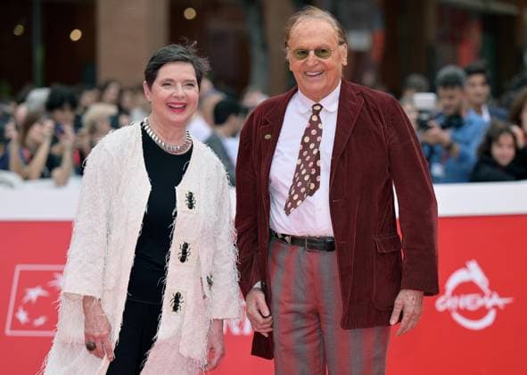 October 20, 2023, ROME, ITALY: Italian actor Isabella Rossellini and Italian showman Renzo Arbore (R) pose on the red carpet at the 18th annual Rome International Film Fest in Rome, Italy, 20 October 2023. The Festa del Cinema di Roma runs from 18 to 29 October 2023. ANSA ETTORE FERRARI ROME ITALY  - ZUMAa110 20231020_zaf_a110_038 Copyright: xEttorexFerrarix