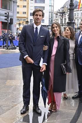 Feliciano Lopez and Sandra Gago during the Princess of Asturias Awards 2023 in Oviedo, on Friday 20 October 2023 Cordon Press