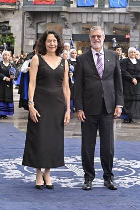 Bonnie L Bassler and E Peter Greenberg during the Princess of Asturias Awards 2023 in Oviedo, on Friday 20 October 2023 Cordon Press