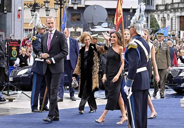 Entertainment Themen der Woche KW42 Entertainment Bilder des Tages Spanish King Felipe VI and Queen Letizia during the Princess of Asturias Awards 2023 in Oviedo, on Friday 20 October 2023. Cordon Press *** Spanish King Felipe VI and Queen Letizia during the Princess of Asturias Awards 2023 in Oviedo, on Friday 20 October 2023 Cordon Press 