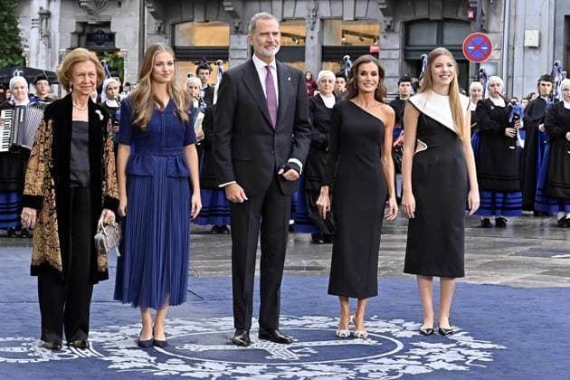 Spanish King Felipe VI and Queen Letizia during the Princess of Asturias Awards 2023 in Oviedo, on Friday 20 October 2023 Cordon Press