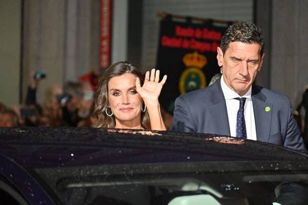 Spanish King Felipe VI and Letizia with Princess of Asturias Leonor de Borbon and Sofia de Borbon during the Princess of Asturias Awards 2023 in Oviedo, on Friday 20 October 2023 Cordon Press